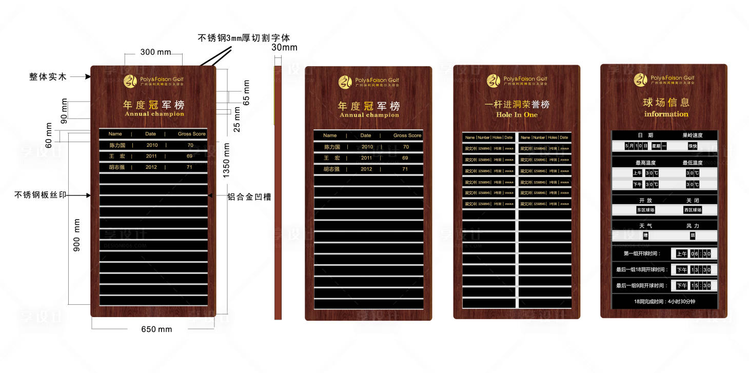 源文件下载【享设计】搜索编号：30220018473906350【高尔夫球场系列信息导视牌】