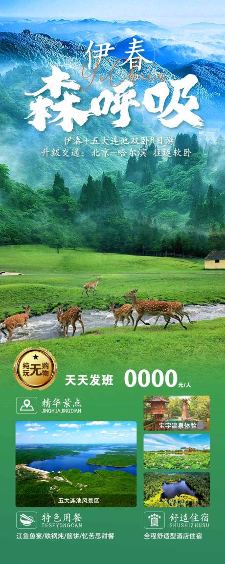 源文件下载【伊春旅游海报】编号：26740018618479784