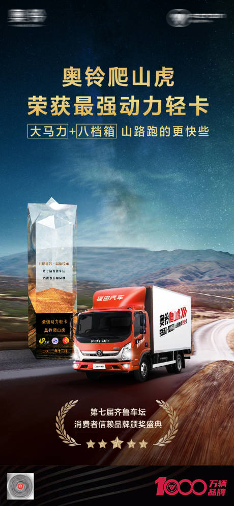 源文件下载【汽车获奖海报】编号：40420018447595916