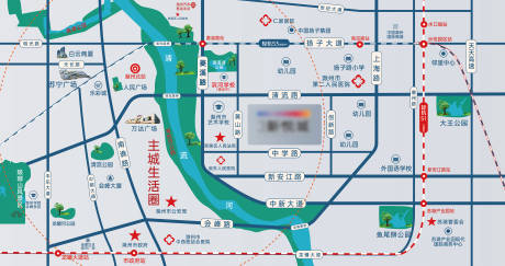 源文件下载【地产区位图广告展板】编号：74770019003932505