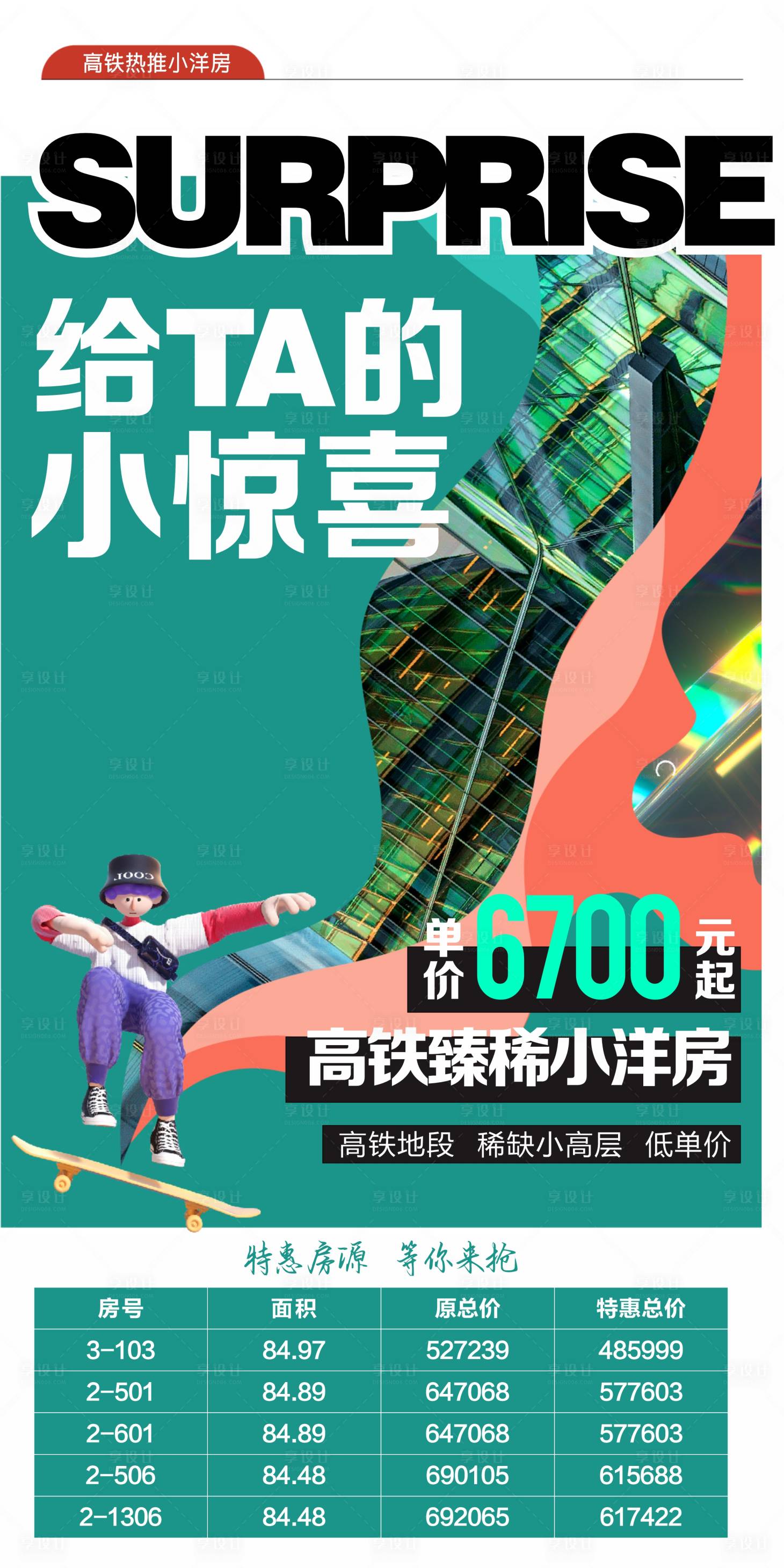 源文件下载【享设计】搜索编号：81900018454561279【特价房海报】