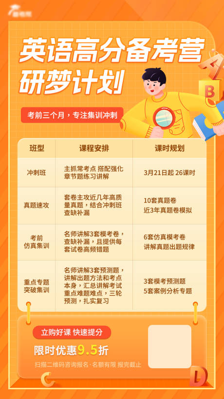 源文件下载【考研英语培训课程海报】编号：94820018691233494