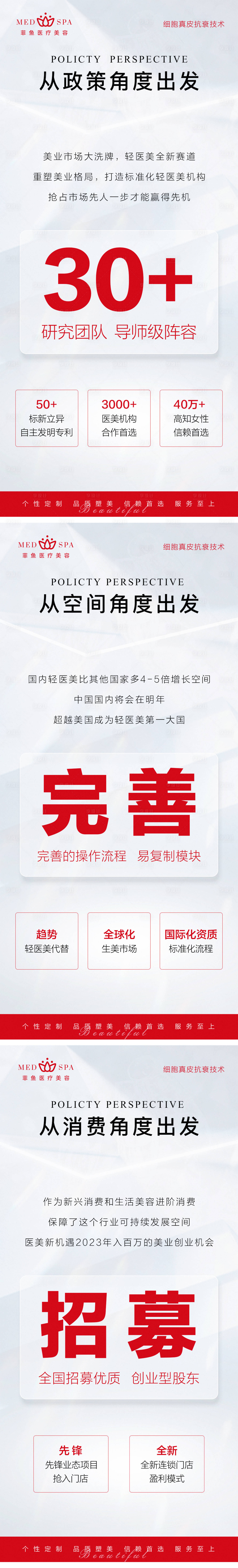 源文件下载【享设计】搜索编号：69080018764076243【轻医美招商护肤知识点抗衰系列海报】