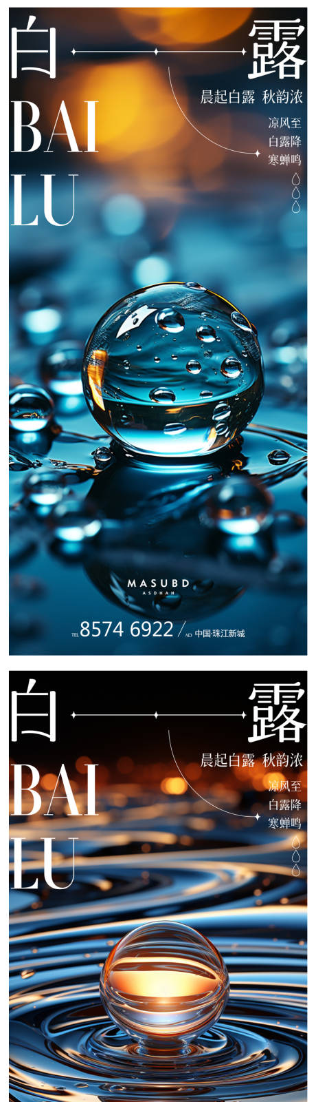 源文件下載【白露節(jié)氣海報】編號：71710018894257469