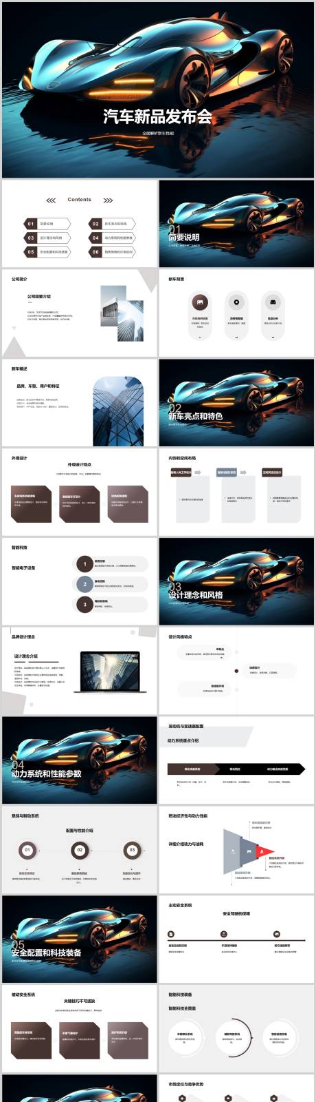 源文件下载【汽车新品发布会PPT】编号：12190018538432848