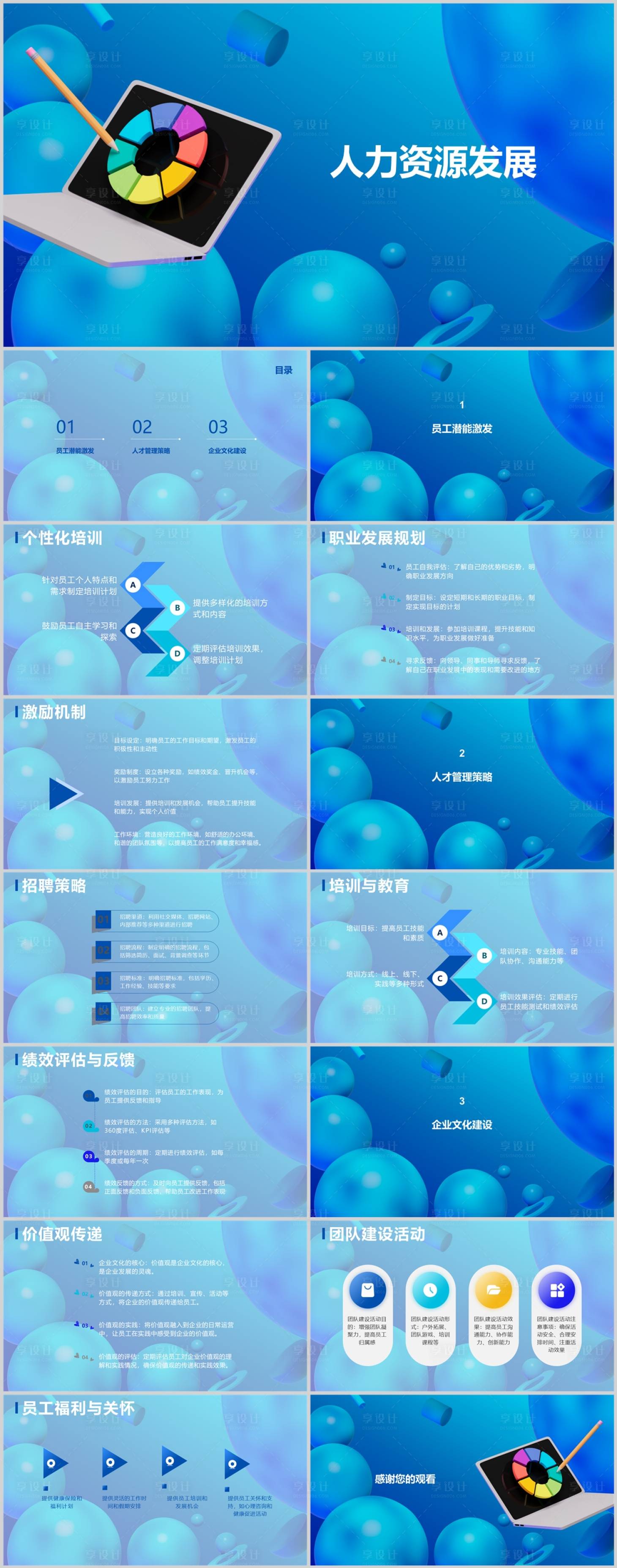 源文件下载【享设计】搜索编号：50740018436752931【人力资源发展PPT】