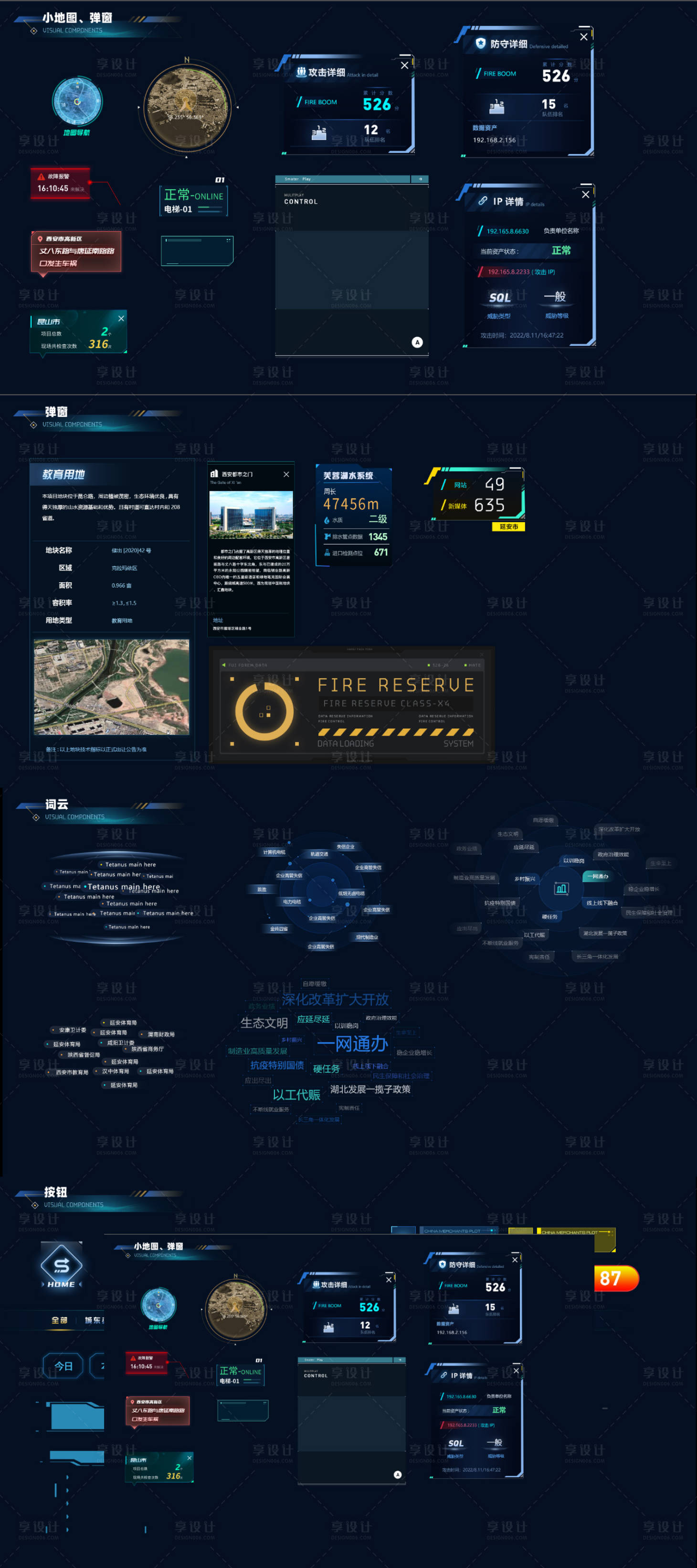 编号：20230824171233299【享设计】源文件下载-科技感数据可视化UI