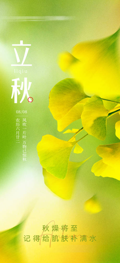 源文件下载【地产美业立秋节气海报】编号：61030018571911880