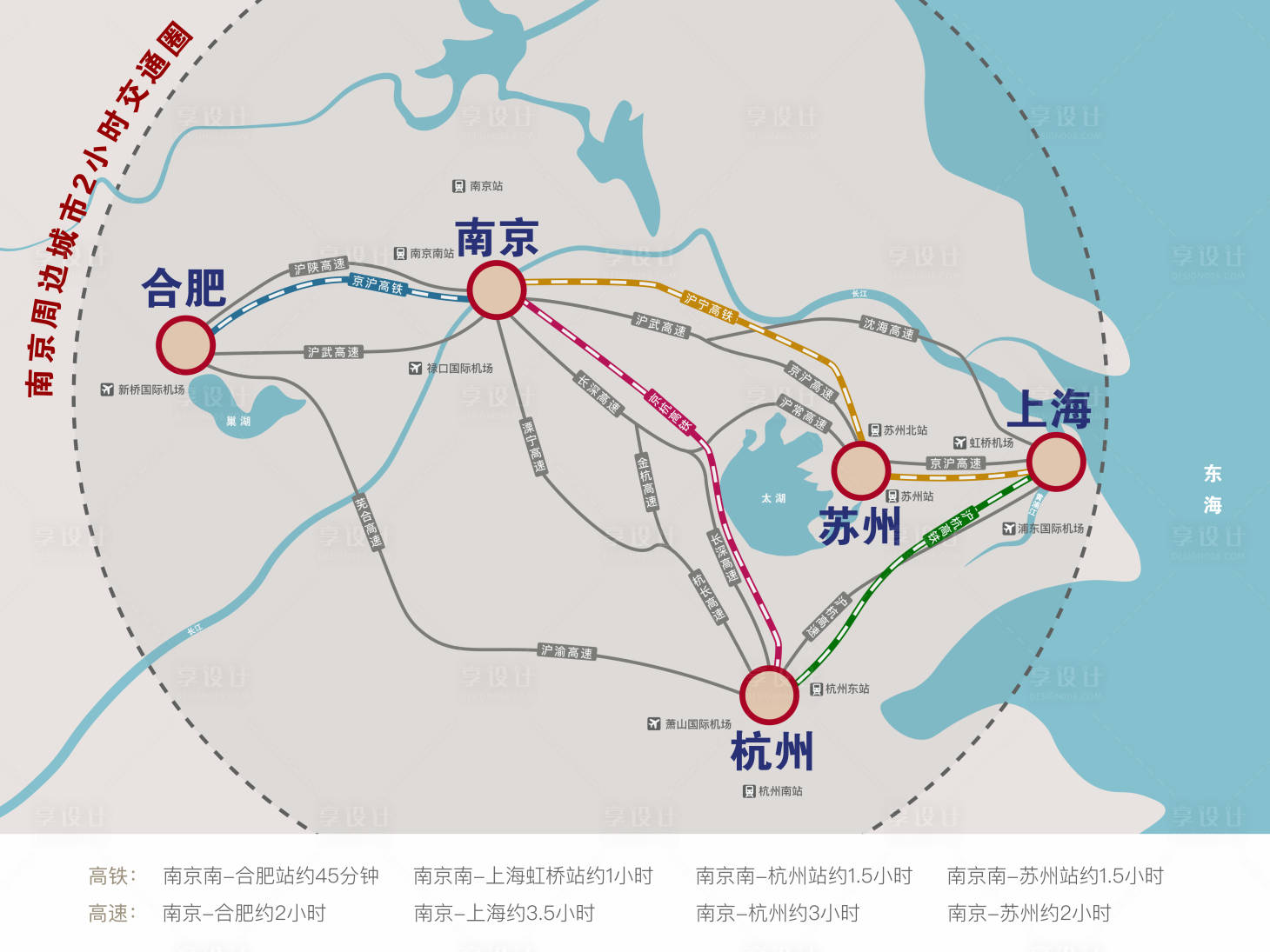 源文件下載【享設計】搜索編號：95080018882889762【地產區位圖一小時生活圈交通圈海報】