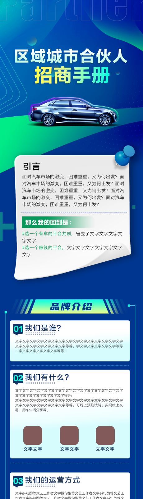 源文件下载【区域合作合伙人招商长图】编号：20230830094951101