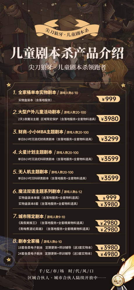 源文件下载【魔法系列儿童剧本杀海报】编号：38110019001983222
