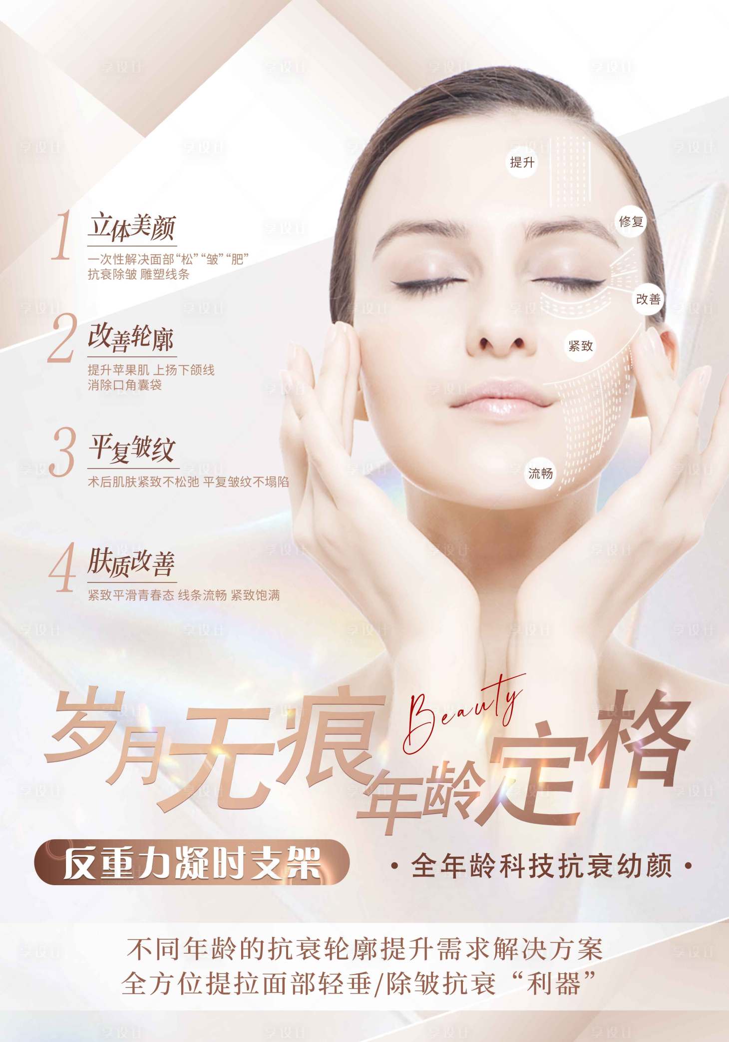 源文件下载【享设计】搜索编号：63550018696566842【医疗美容海报】