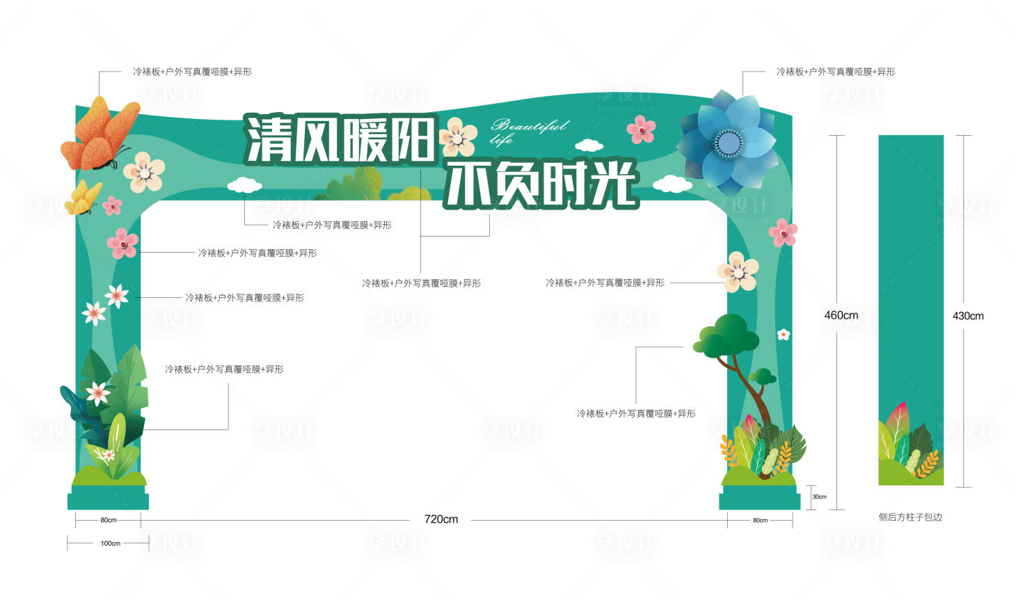 源文件下載【享設計】搜索編號：73920018721283127【龍門架】