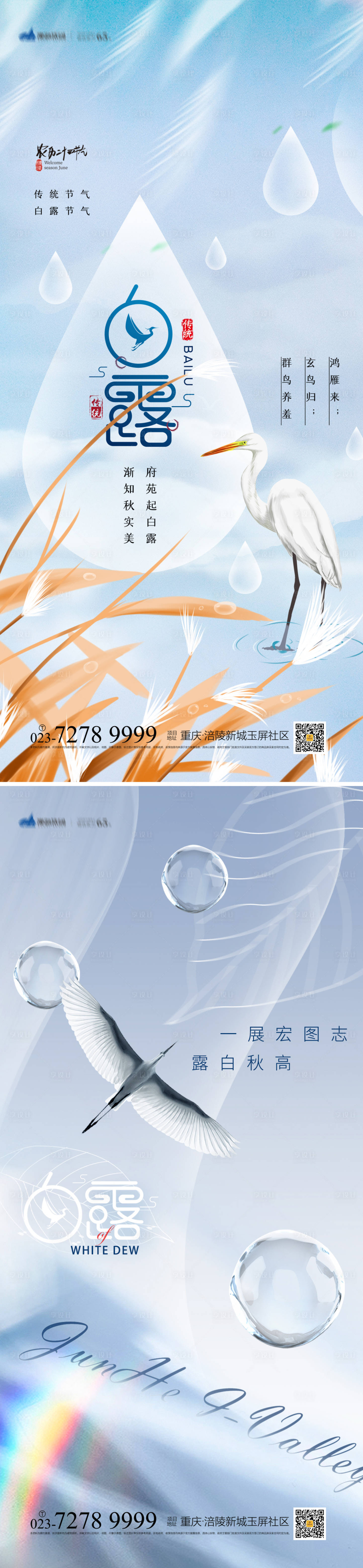 源文件下载【白露节气海报】编号：42630018921556076