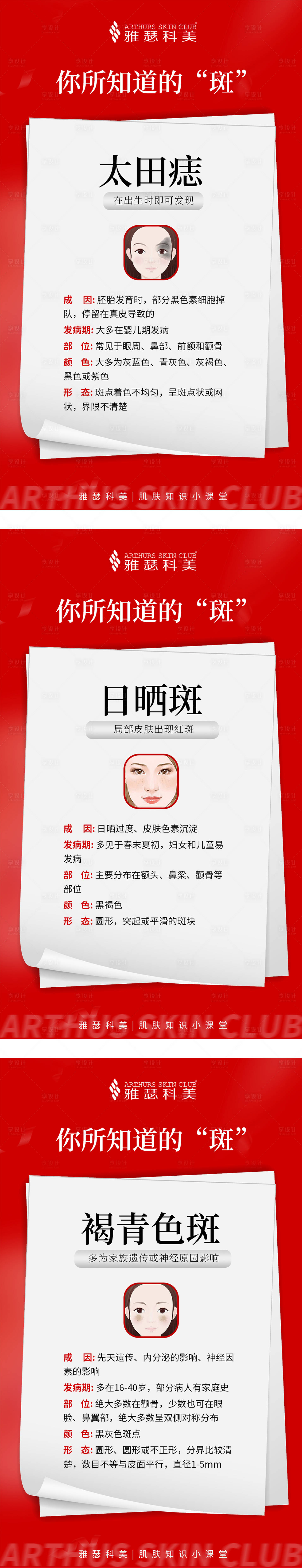 源文件下載【享設(shè)計】搜索編號：47540018652096440【美業(yè)斑科普知識系列海報】
