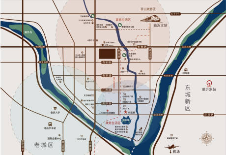 源文件下载【享设计】搜索编号：93150018543385235【地产区位图】