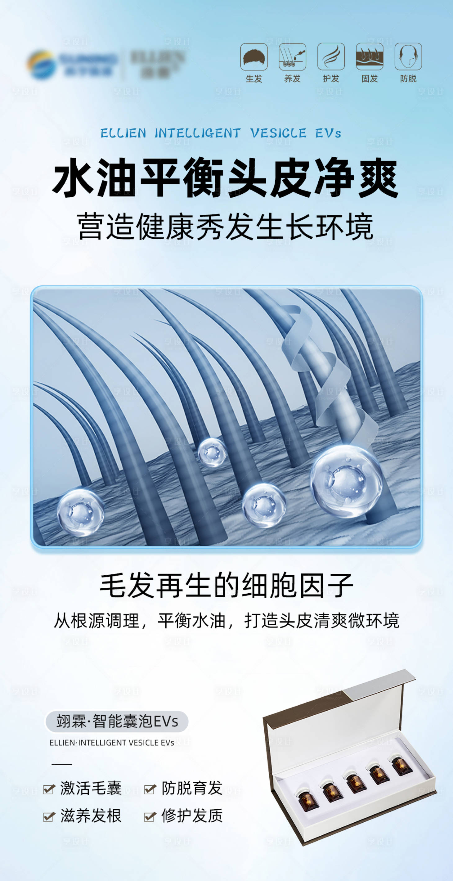 源文件下载【享设计】搜索编号：29660018679844229【医美固发产品海报】