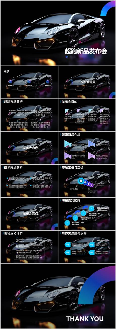 源文件下載【超跑新品發布會PPT】編號：87820018530124317