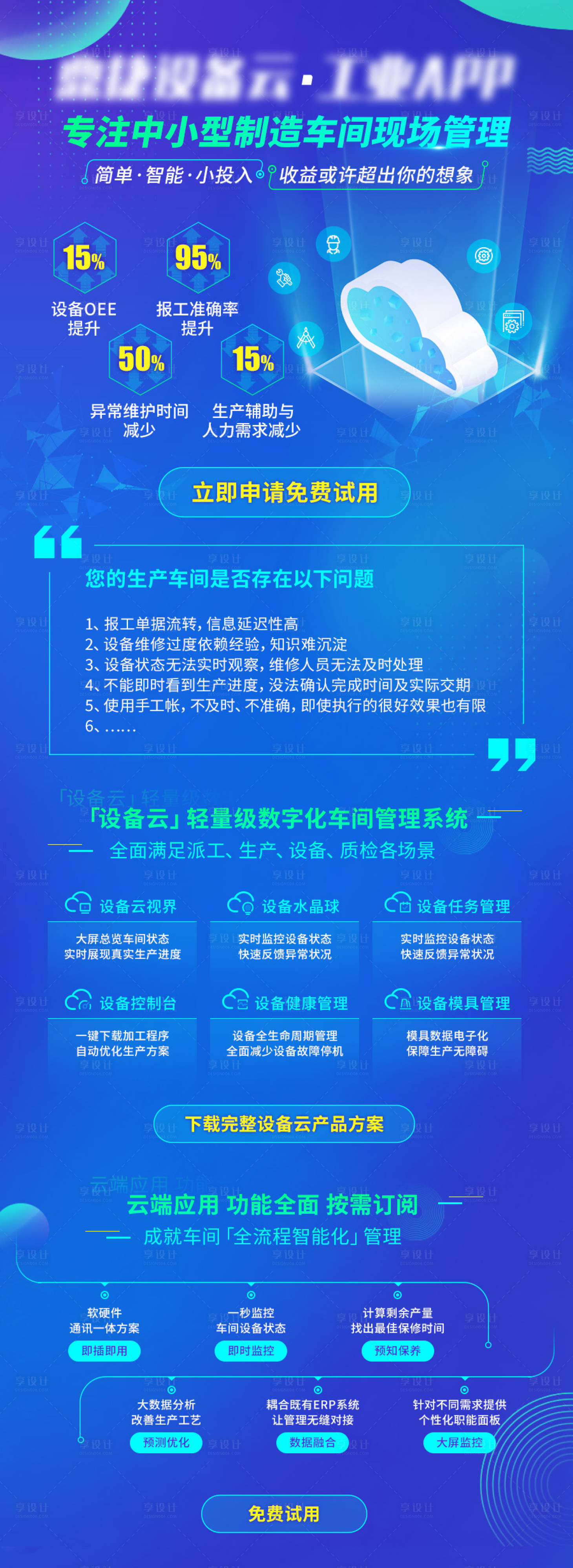 源文件下载【享设计】搜索编号：74880018600022934【课程管理产品长图】