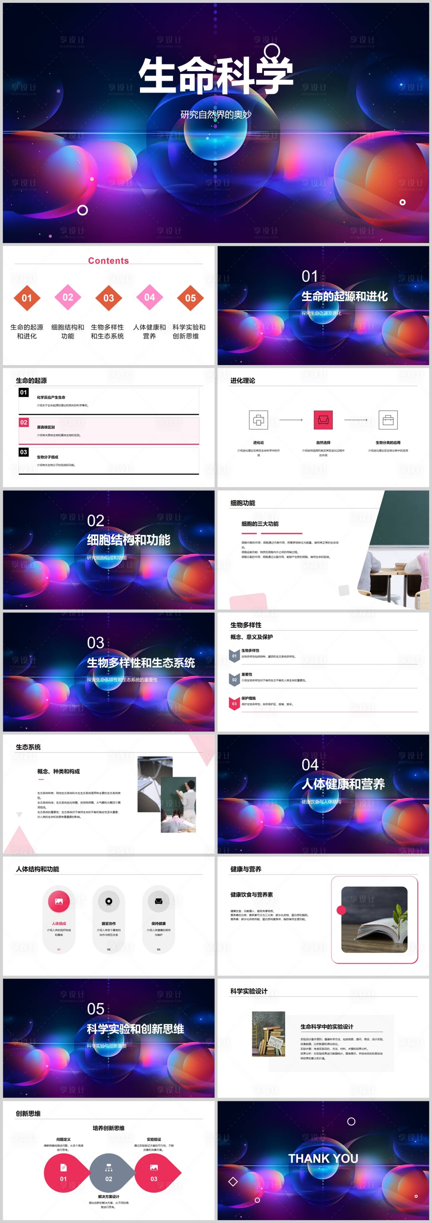 源文件下載【享設計】搜索編號：69850018556424298【生命科學PPT】