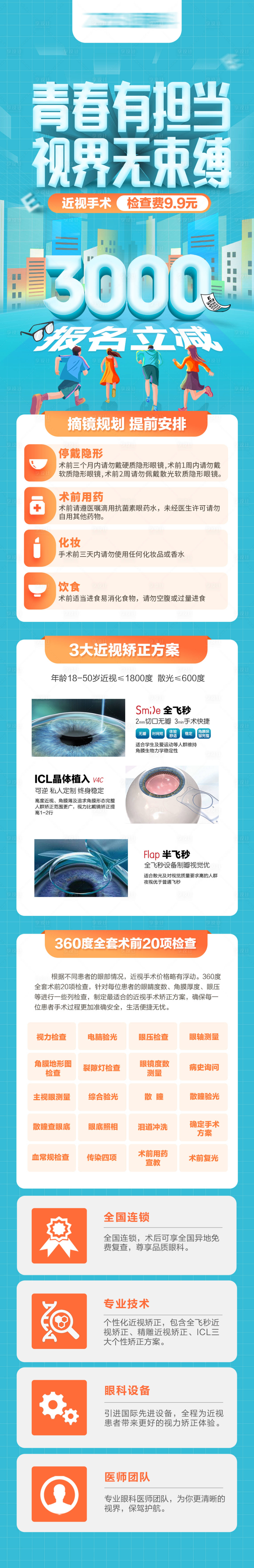 源文件下載【享設(shè)計】搜索編號：73990018640803149【近視手術(shù)長圖】