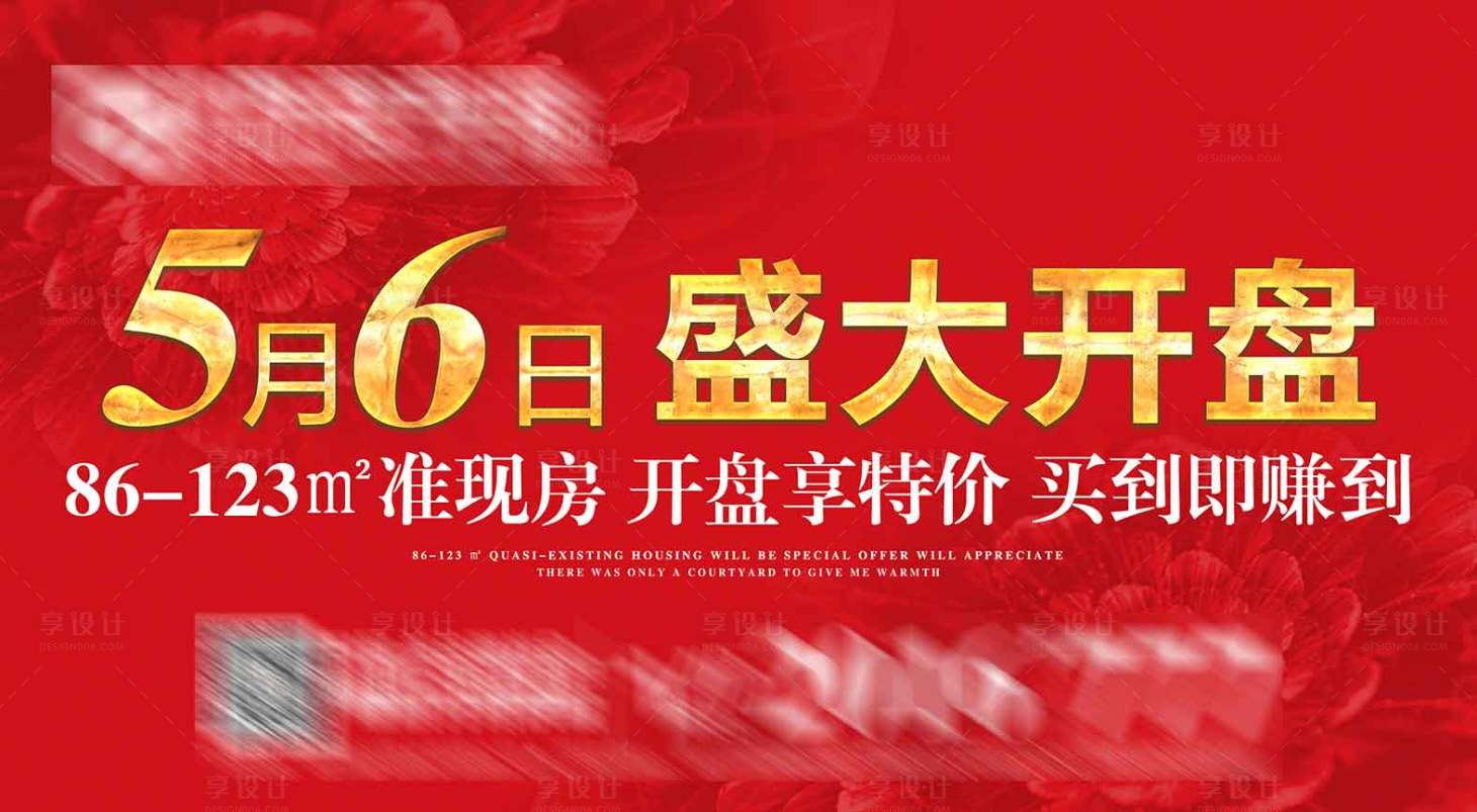 源文件下载【开盘海报】编号：80040018507349382