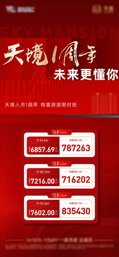 源文件下載【熱銷加推周年慶特價房海報】編號：48800019295302634