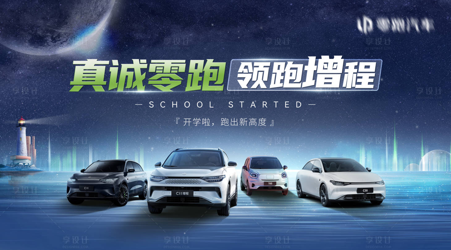 源文件下载【享设计】搜索编号：24670019488171602【智能汽车活动背景板】