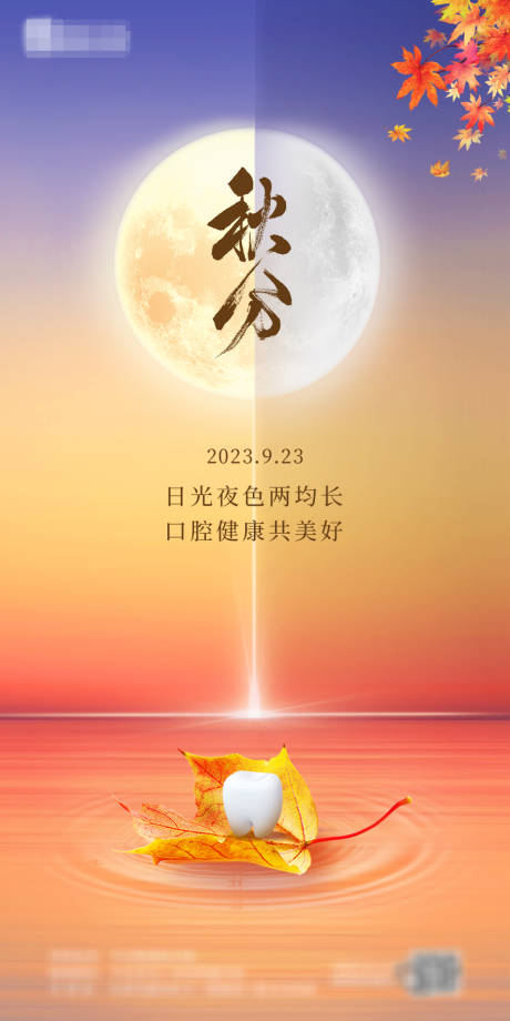 源文件下载【秋分节气海报】编号：48440019484636943