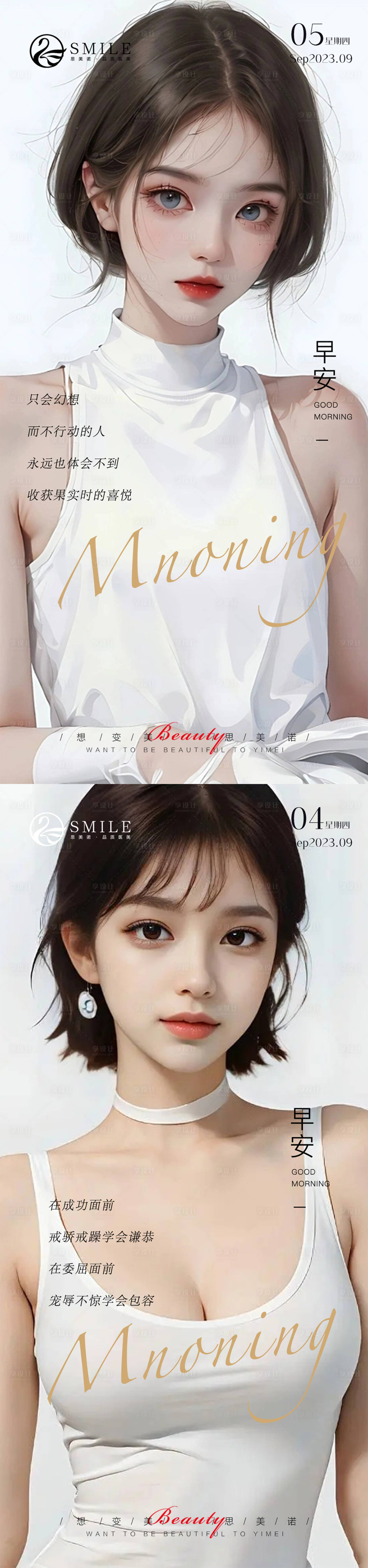 源文件下载【享设计】搜索编号：37380019158489899【医美早安图】