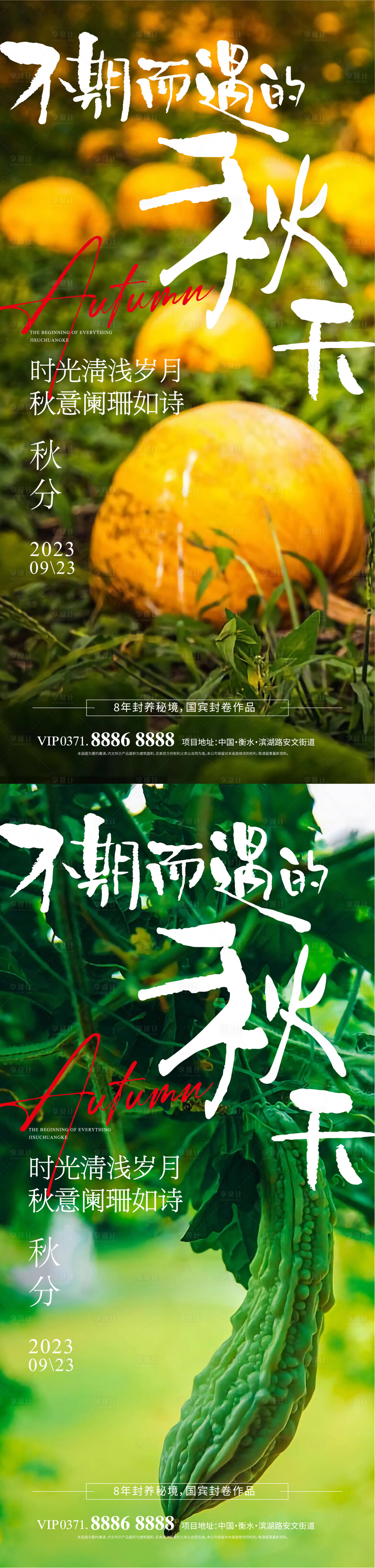 源文件下載【秋分節氣海報】編號：46550019411392308