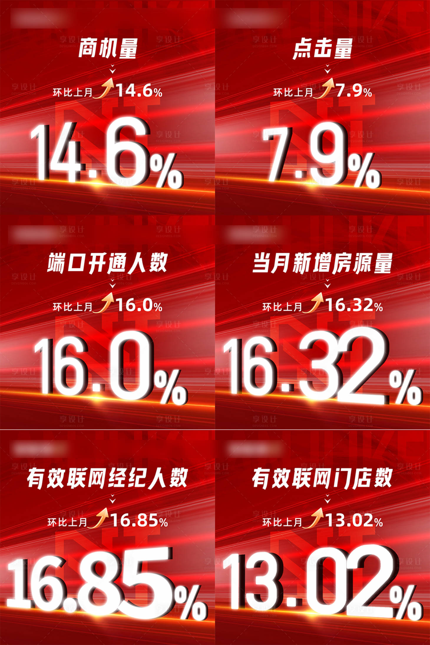 源文件下載【享設(shè)計】搜索編號：55670019410016360【月度數(shù)據(jù)六宮格】