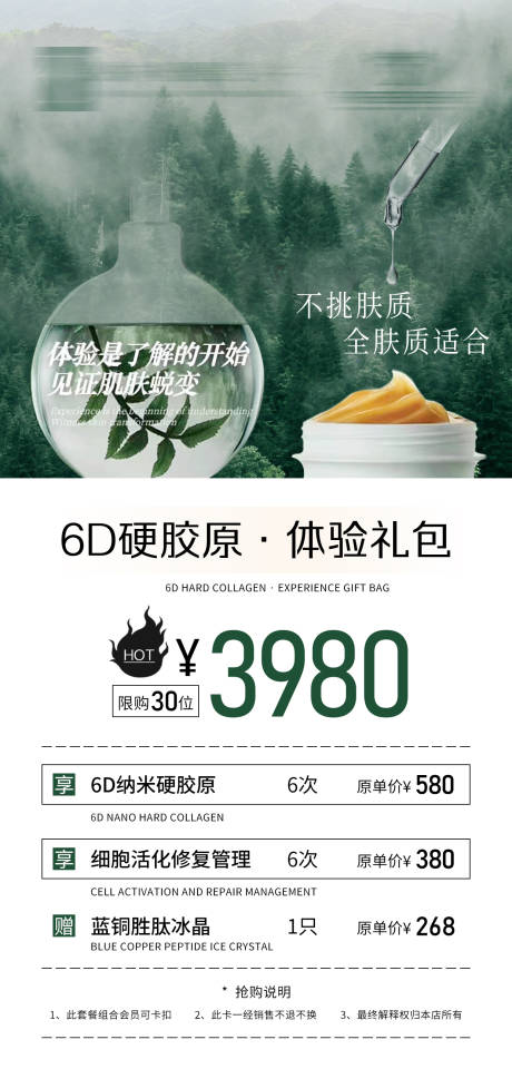 源文件下載【綠色系海報(bào)皮膚管理項(xiàng)目?jī)r(jià)格單】編號(hào)：93850019543403949