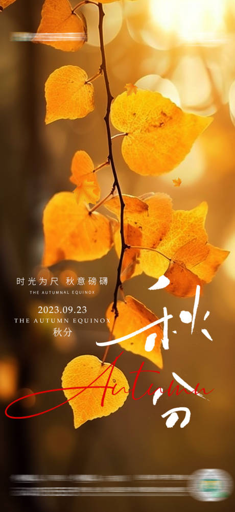 源文件下载【秋分节气海报】编号：31200019289207732