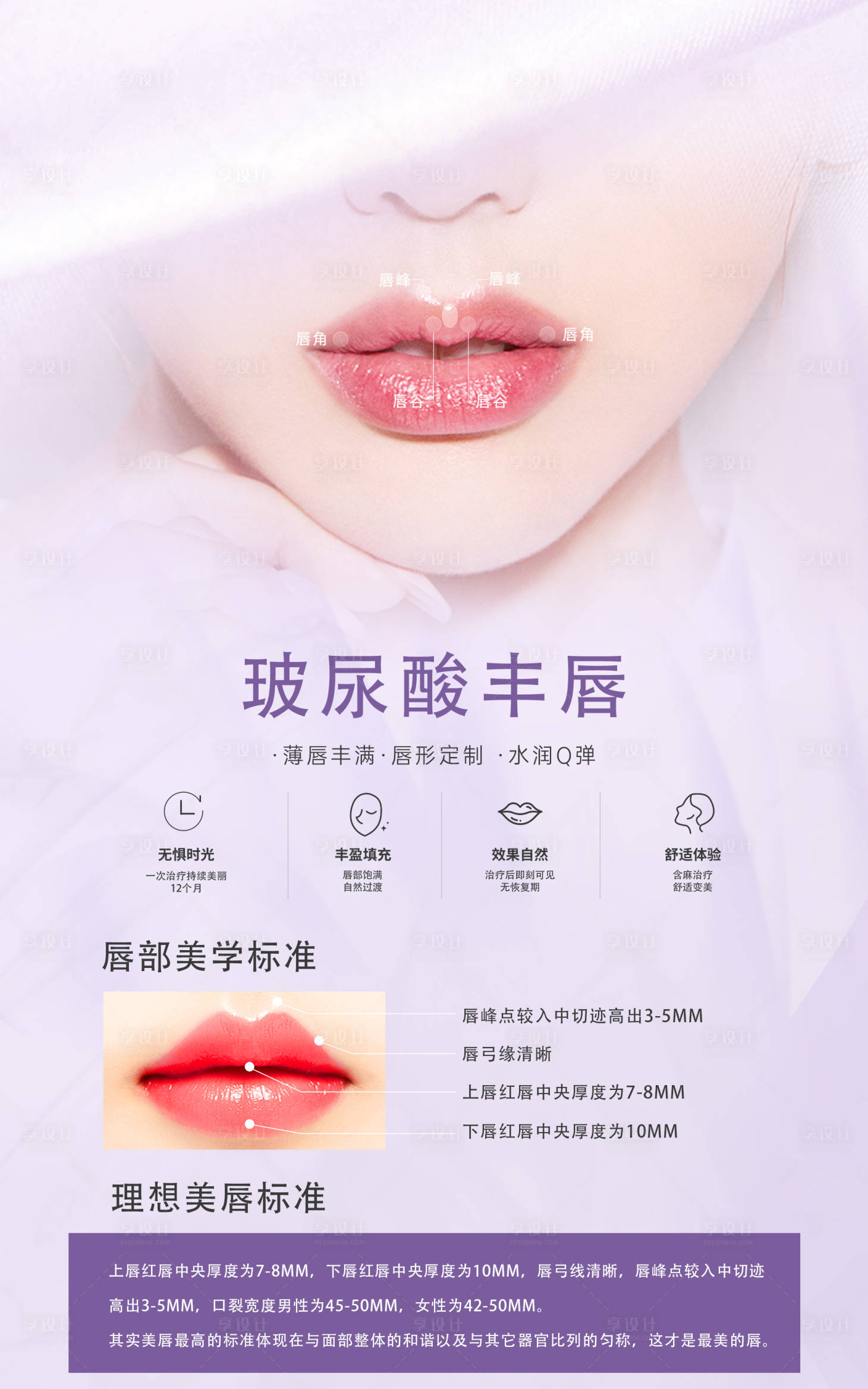 源文件下载【享设计】搜索编号：61200019424286516【玻尿酸丰唇】