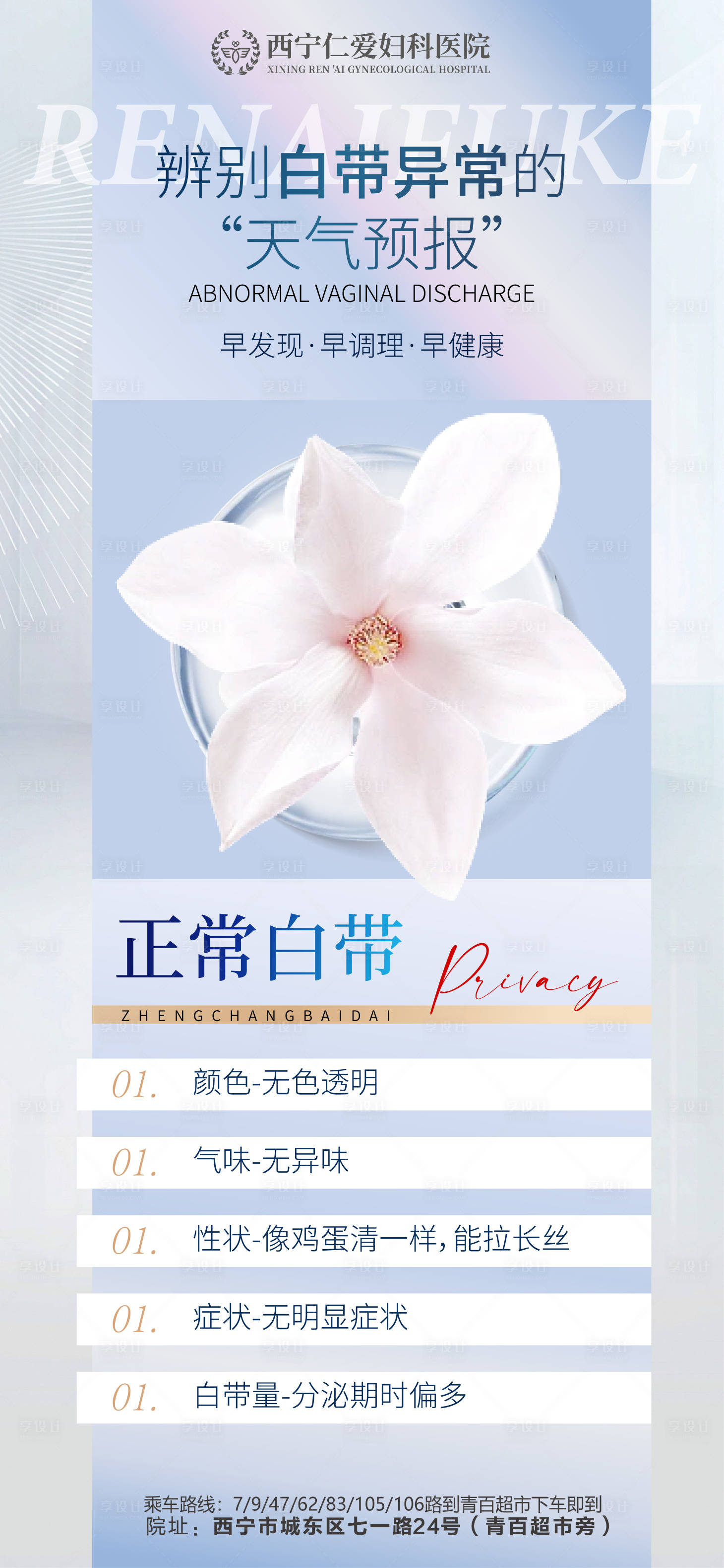 源文件下载【享设计】搜索编号：89930019363107475【妇科私密医美科普海报】