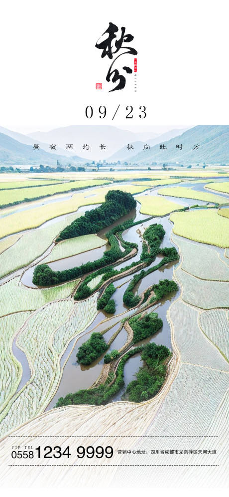 源文件下载【秋分海报】编号：11140019248888980