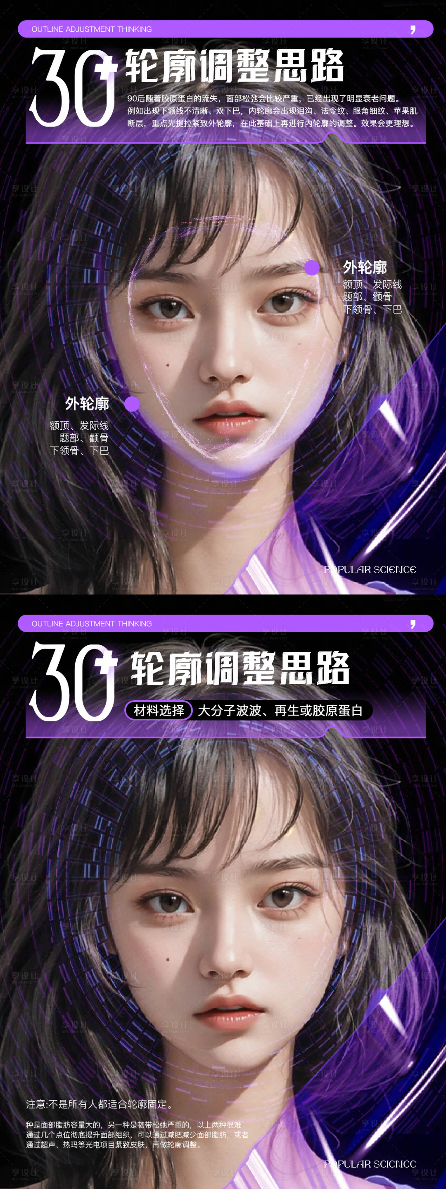 源文件下载【医美科普轮廓调整海报】编号：92410019597206212