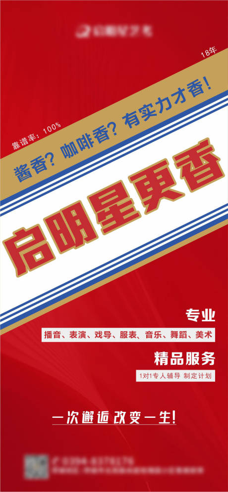 源文件下载【艺考培训学校茅台咖啡热点海报】编号：74680019270942178