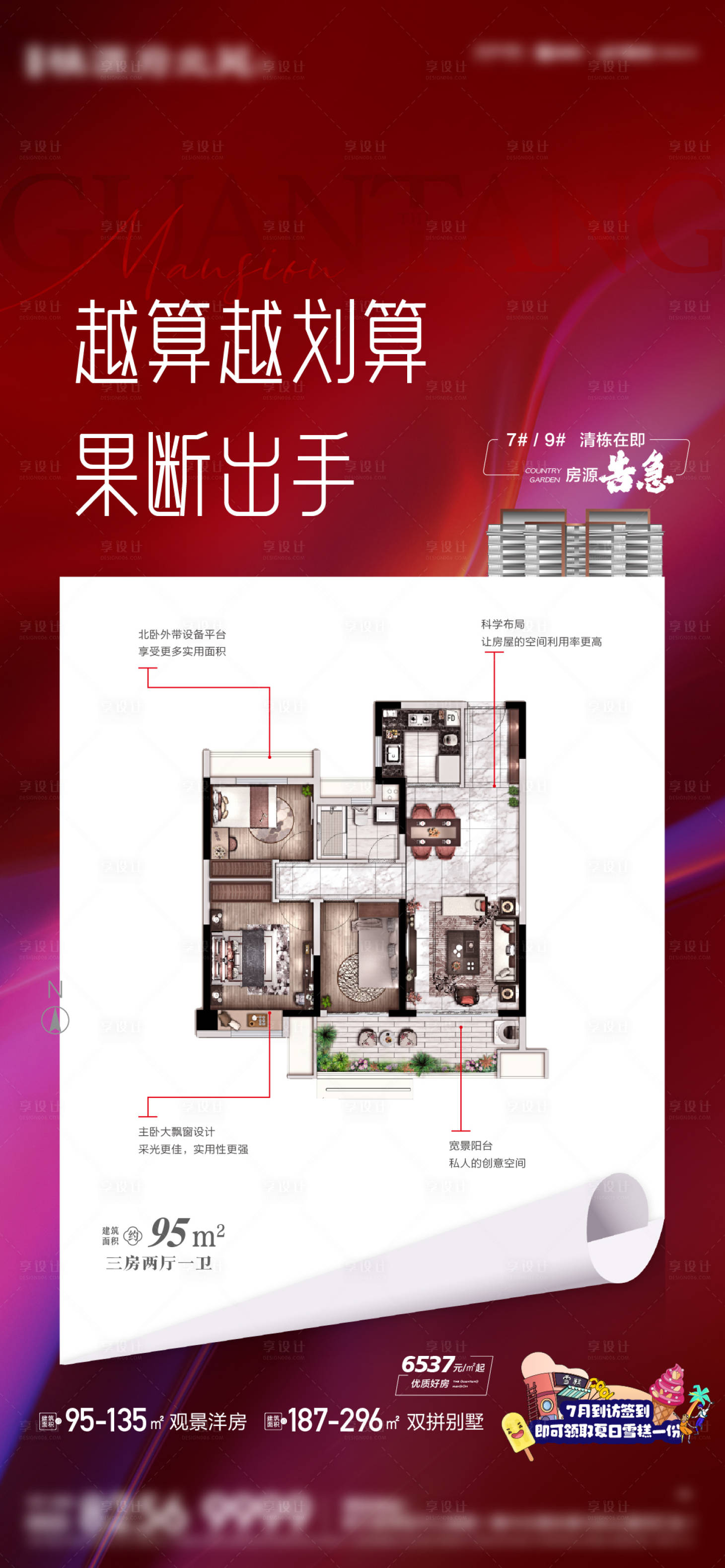 源文件下載【享設計】搜索編號：97040019365234180【地產戶型價值海報】