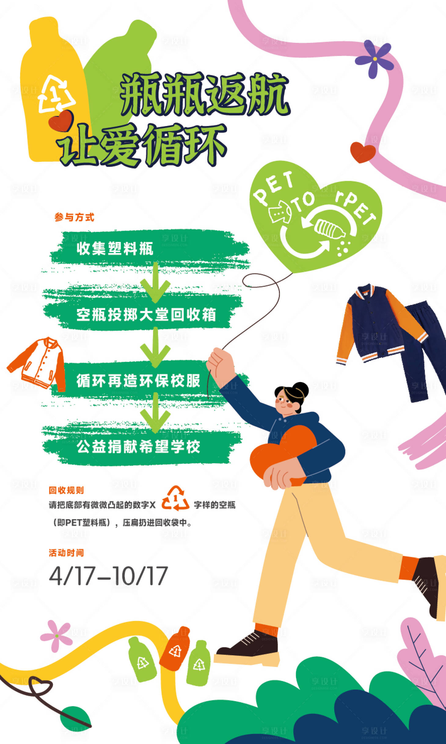 源文件下载【享设计】搜索编号：61330019460001083【地球环保捐赠公益活动海报展板】