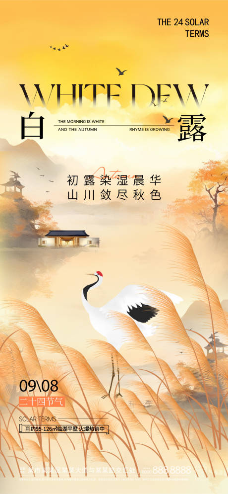 源文件下载【白露海报】编号：74370019095572989