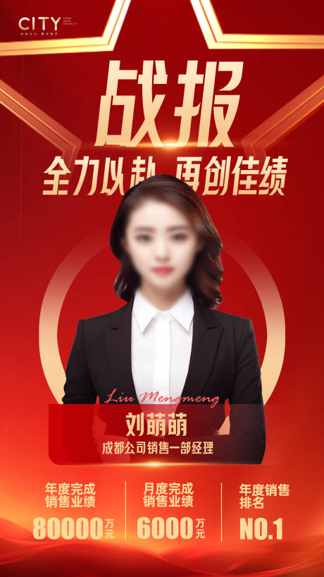 源文件下载【销售喜报获奖海报】编号：98320019505469671