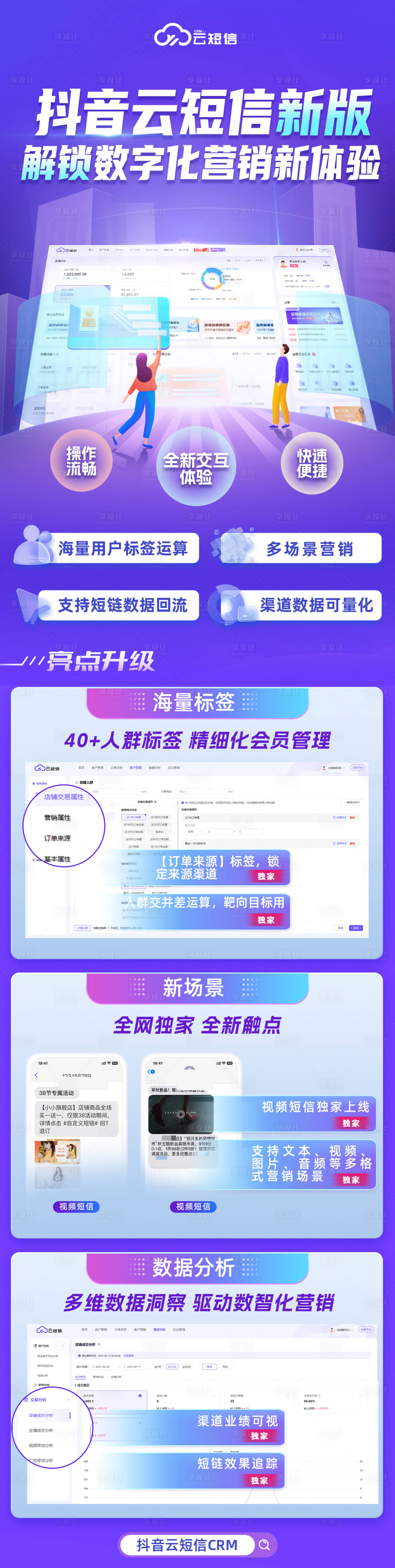 源文件下载【享设计】搜索编号：82320019412309103【短信数字化营销详情页】