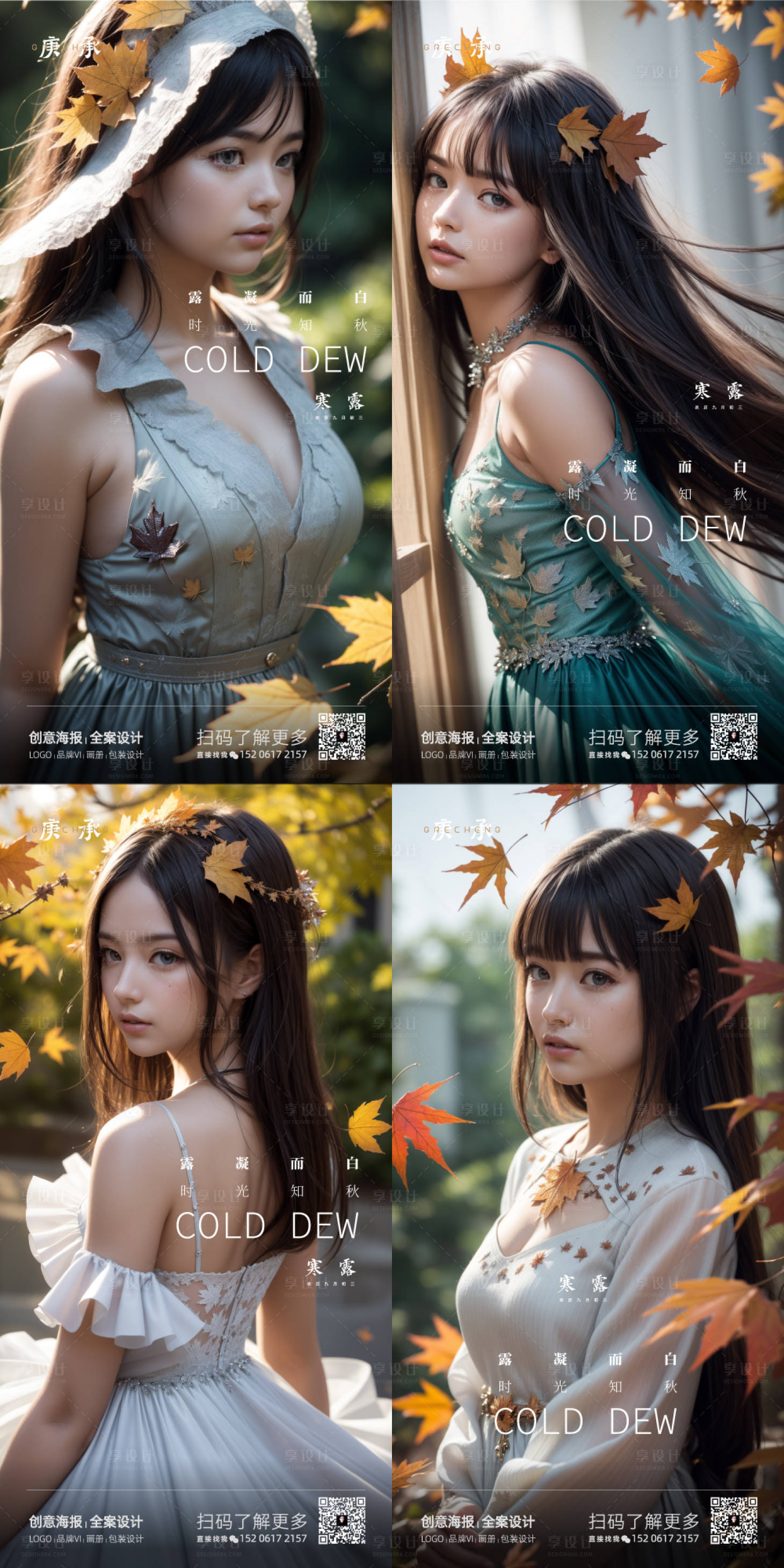 源文件下载【享设计】搜索编号：49540019583016949【寒露节气海报】