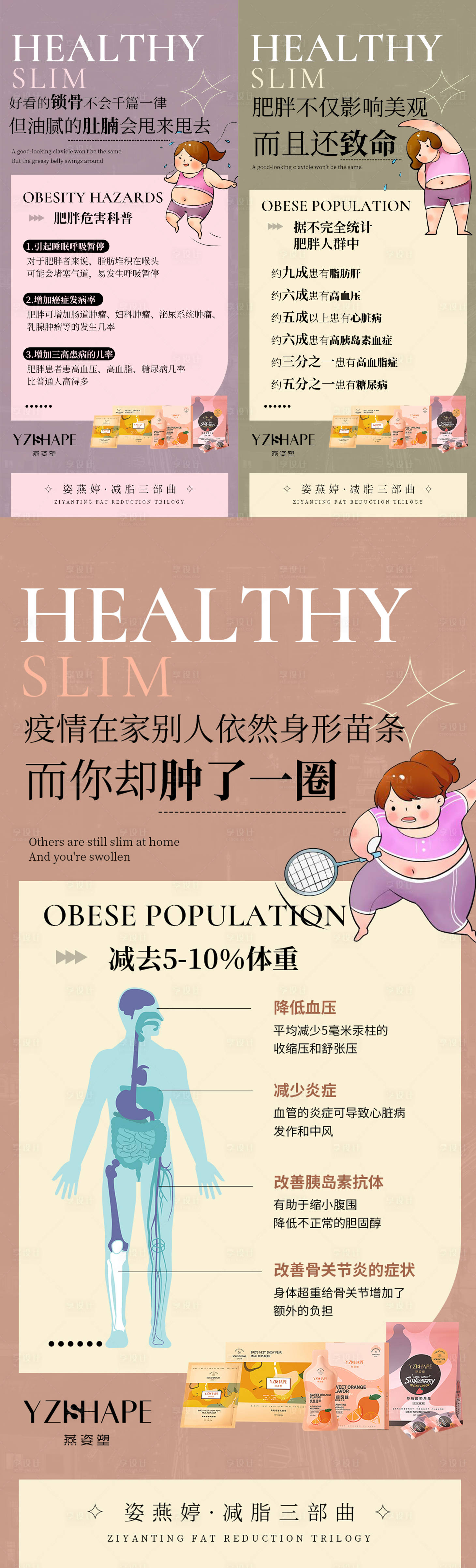 源文件下载【享设计】搜索编号：65600019378314879【减脂瘦身海报】