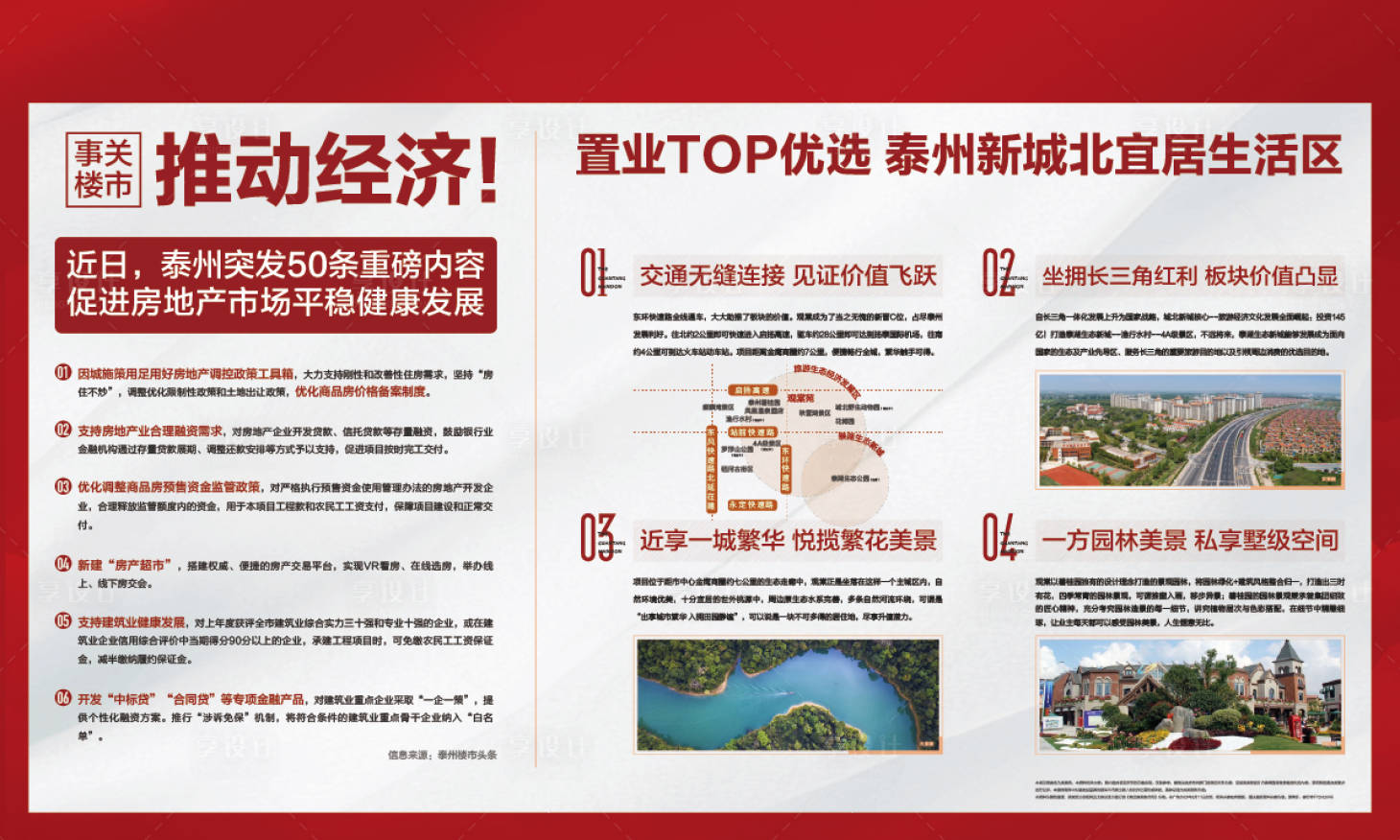 源文件下载【房地产利好背景板】编号：91170019506612979