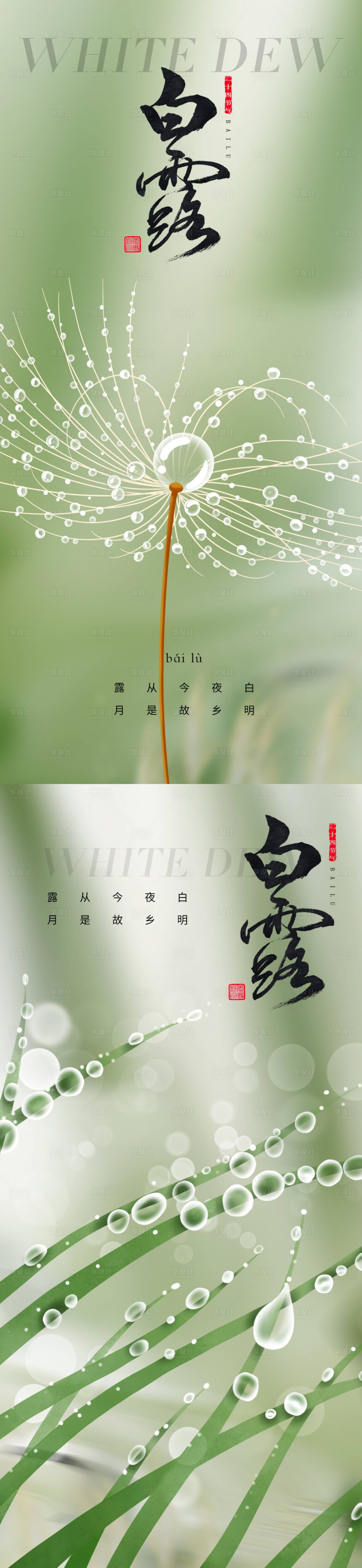 源文件下载【地产白露海报】编号：78550019104493278