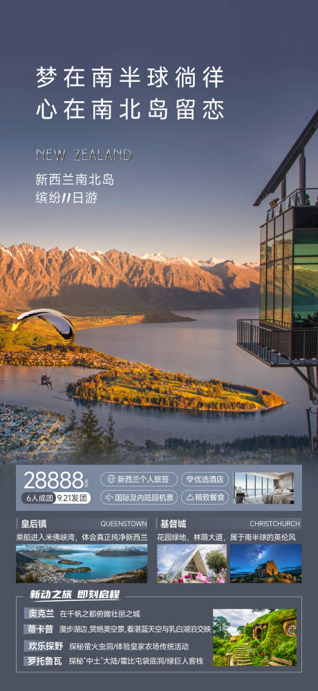 源文件下载【新西兰旅游海报】编号：58650019411013334