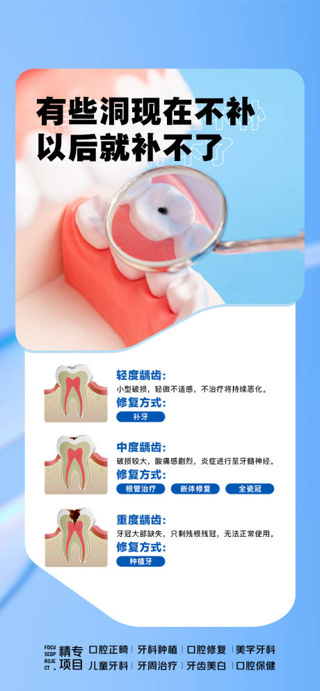 编号：20230905142655187【享设计】源文件下载-口腔齿科矫正补牙海报